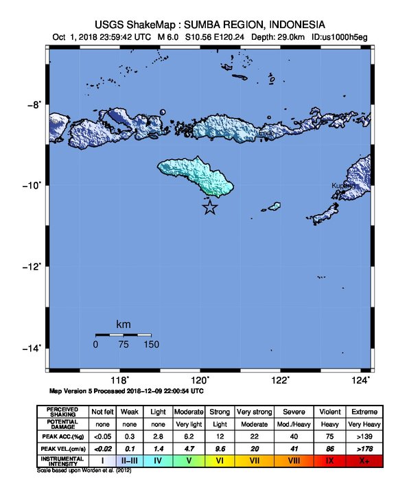 ShakeMap Intensity Thumbnail